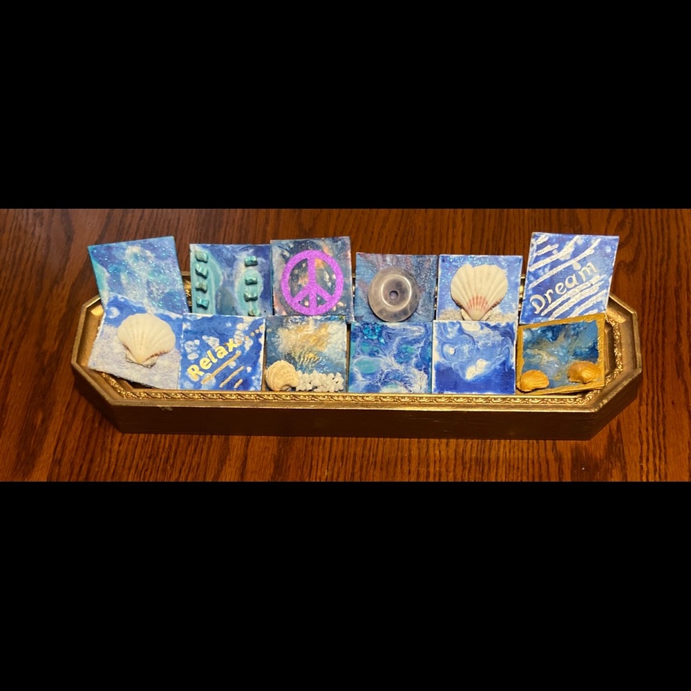 Mini Acrylic Pour Paintings